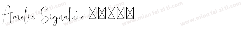 Amelie Signature字体转换